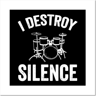 I destroy silence Posters and Art